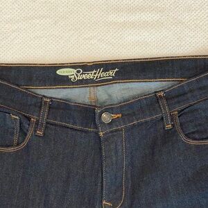 Old Navy dark rinse sweetheart bootcut jeans